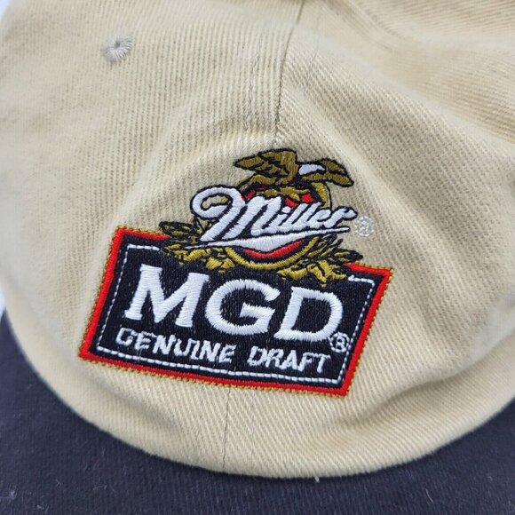 MILLER GENUINE DRAFT HAT BROWN/ Black STAR PROMOTIONS 90's - Picture 5 of 6